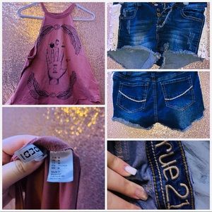 Tank top and shorts together